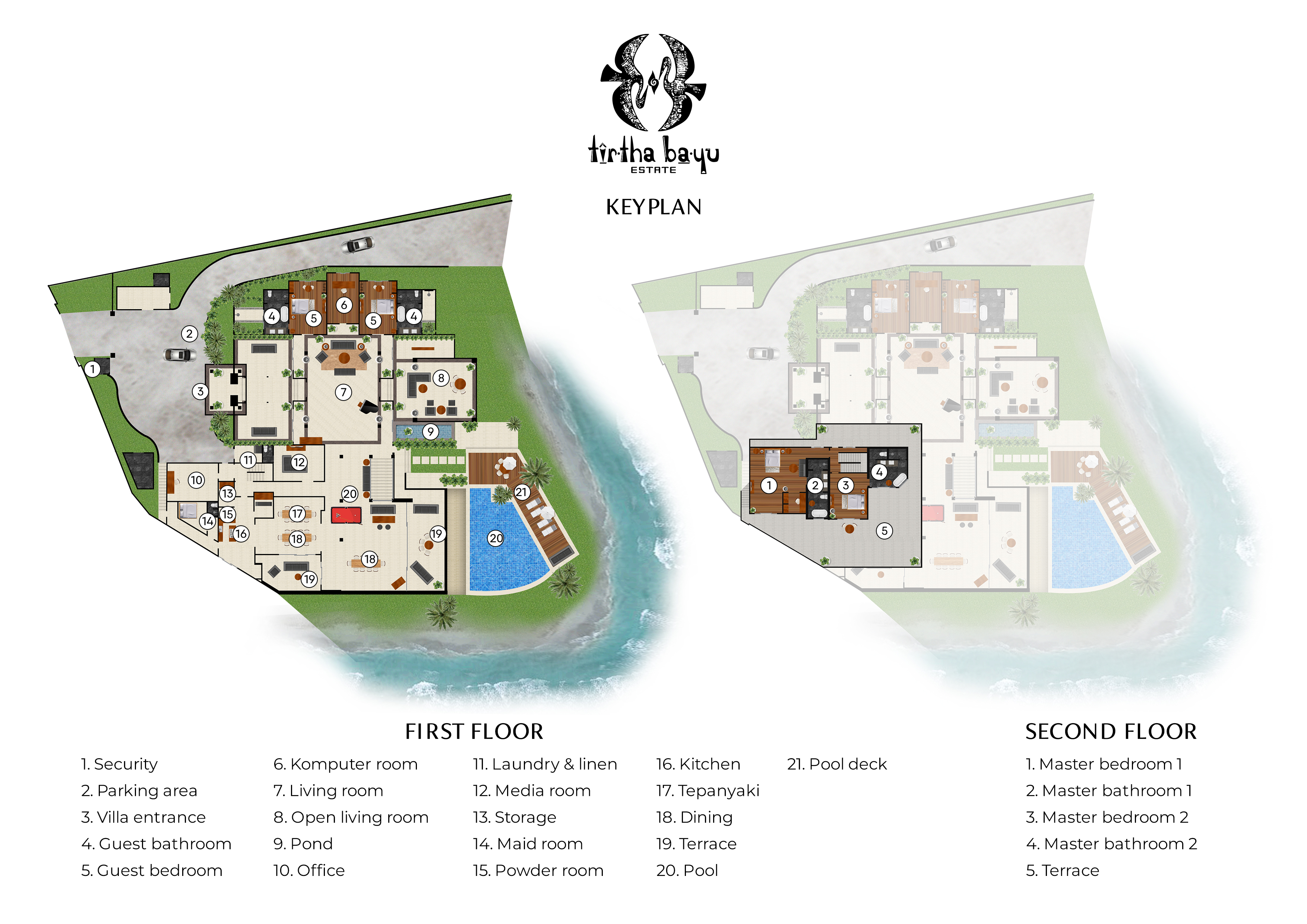 Tirtha Bayu Estate - Villa I Floorplan